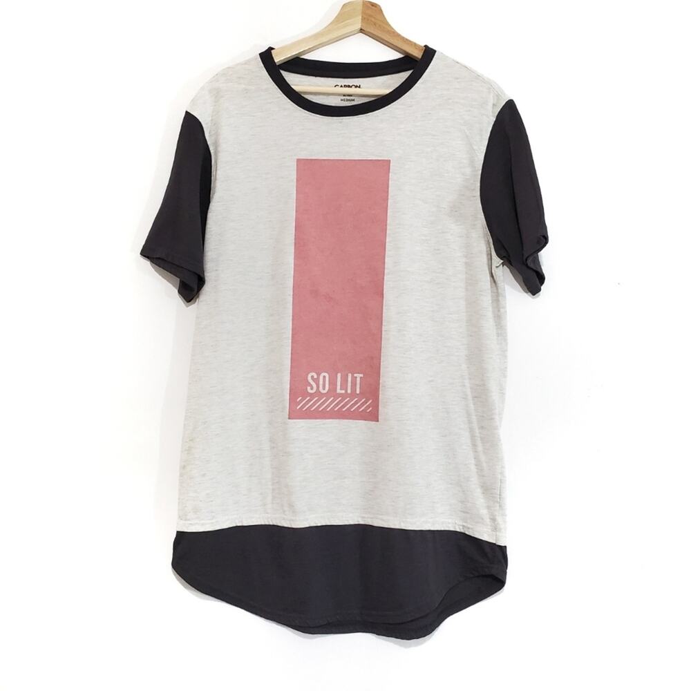 Carbon | Long Length "So Lit" Graphic Tee